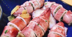 Chia sẻ công thức làm món mực nhồi thịt hấp hành gừng