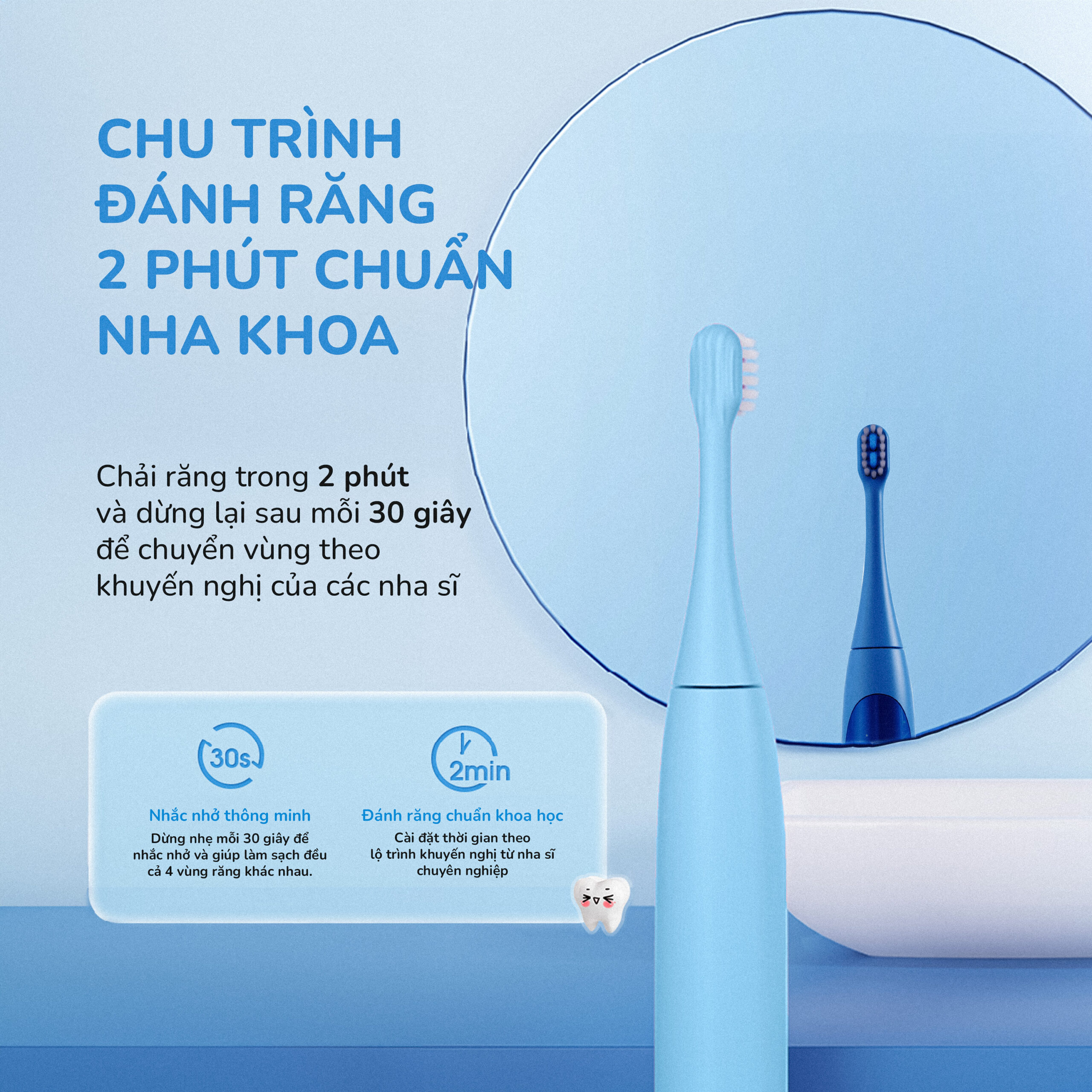 Bàn chải điện trẻ em Unie Kiddo UET318B cảm biến lực thông minh - Ảnh 7