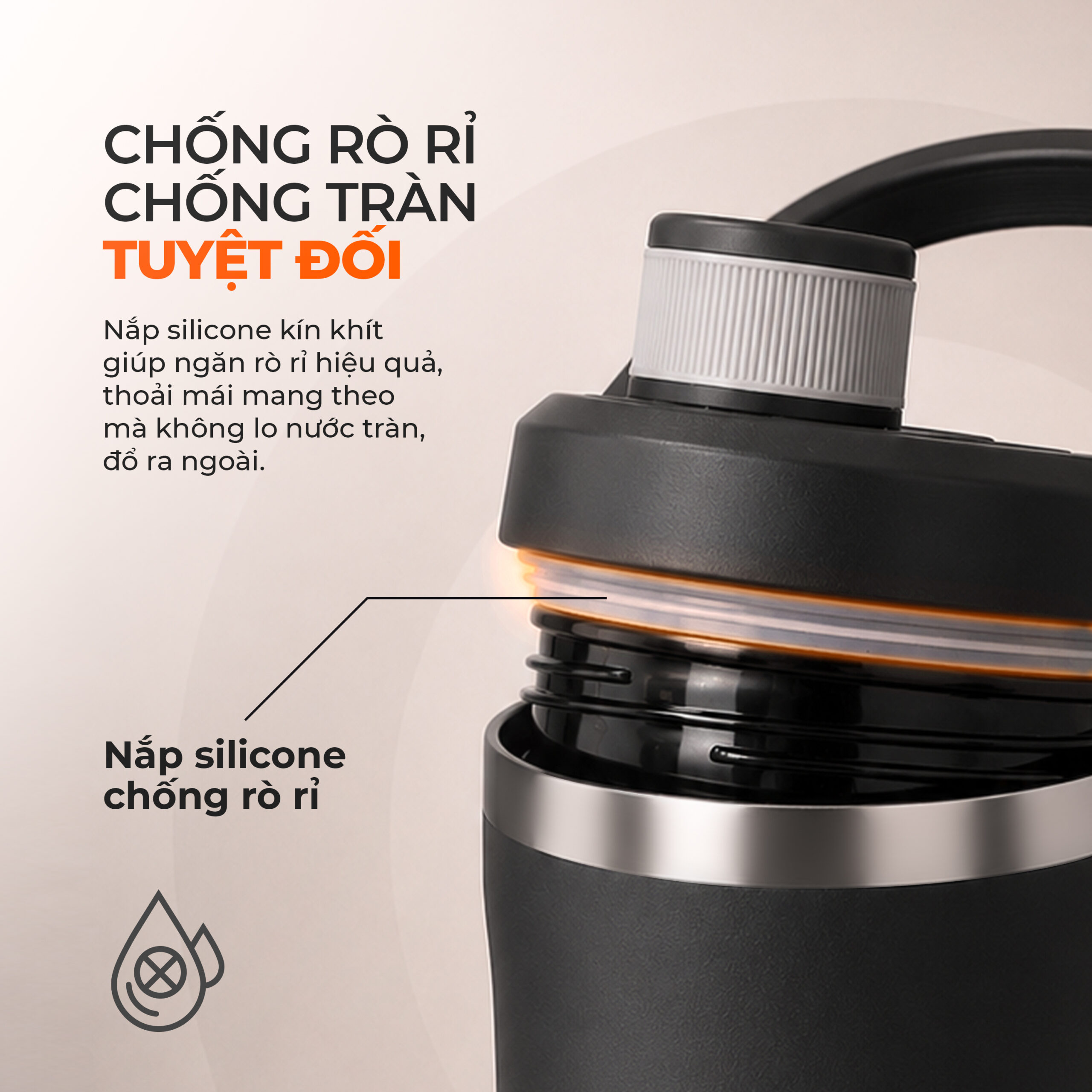 Bình giữ nhiệt đa năng UNIE UIB616B – Giữ nhiệt bền bỉ, pha khuấy tiện lợi - Ảnh 10