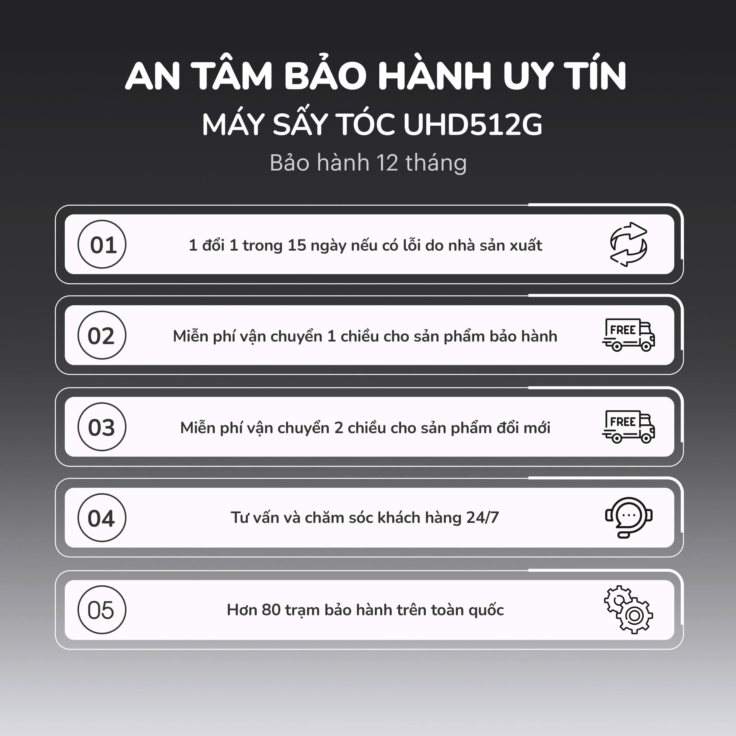 Máy sấy tóc thông minh Unie UHD512G - Sấy siêu nhanh, tóc mềm mượt với động cơ BLDC 110.000 vòng/phút - Ảnh 13