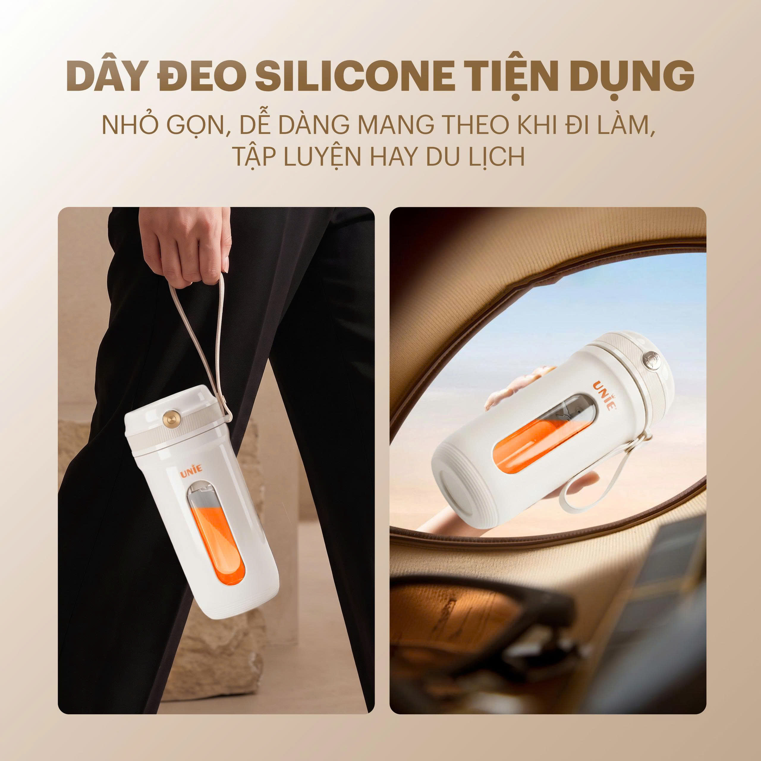 Máy xay sinh tố cầm tay UNIE UMB35-W xay nhanh nhuyễn mịn - Ảnh 10