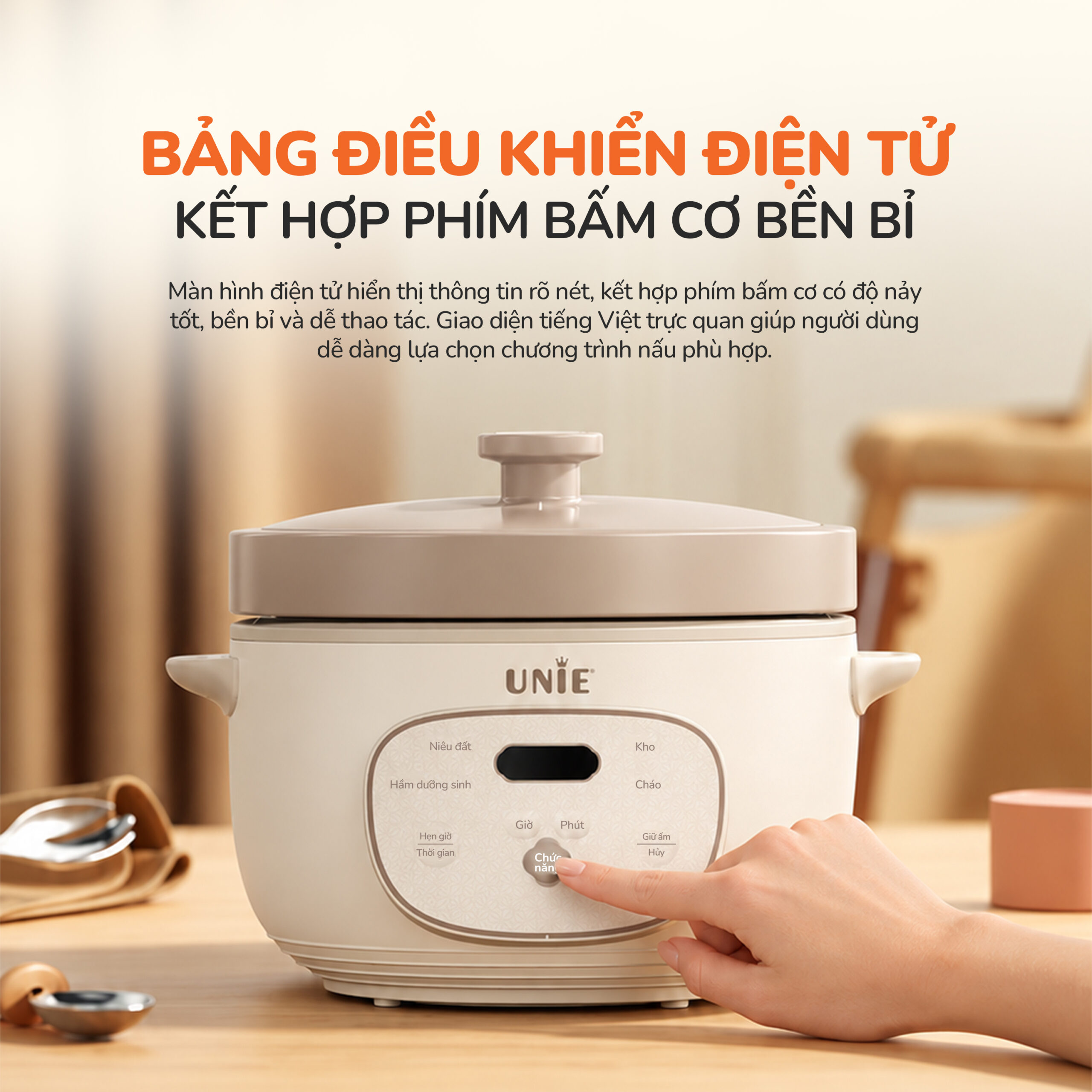NỒI KHO HẦM DƯỠNG SINH UNIE USC825 – LÒNG GỐM CERAMIC CAO CẤP - Ảnh 10