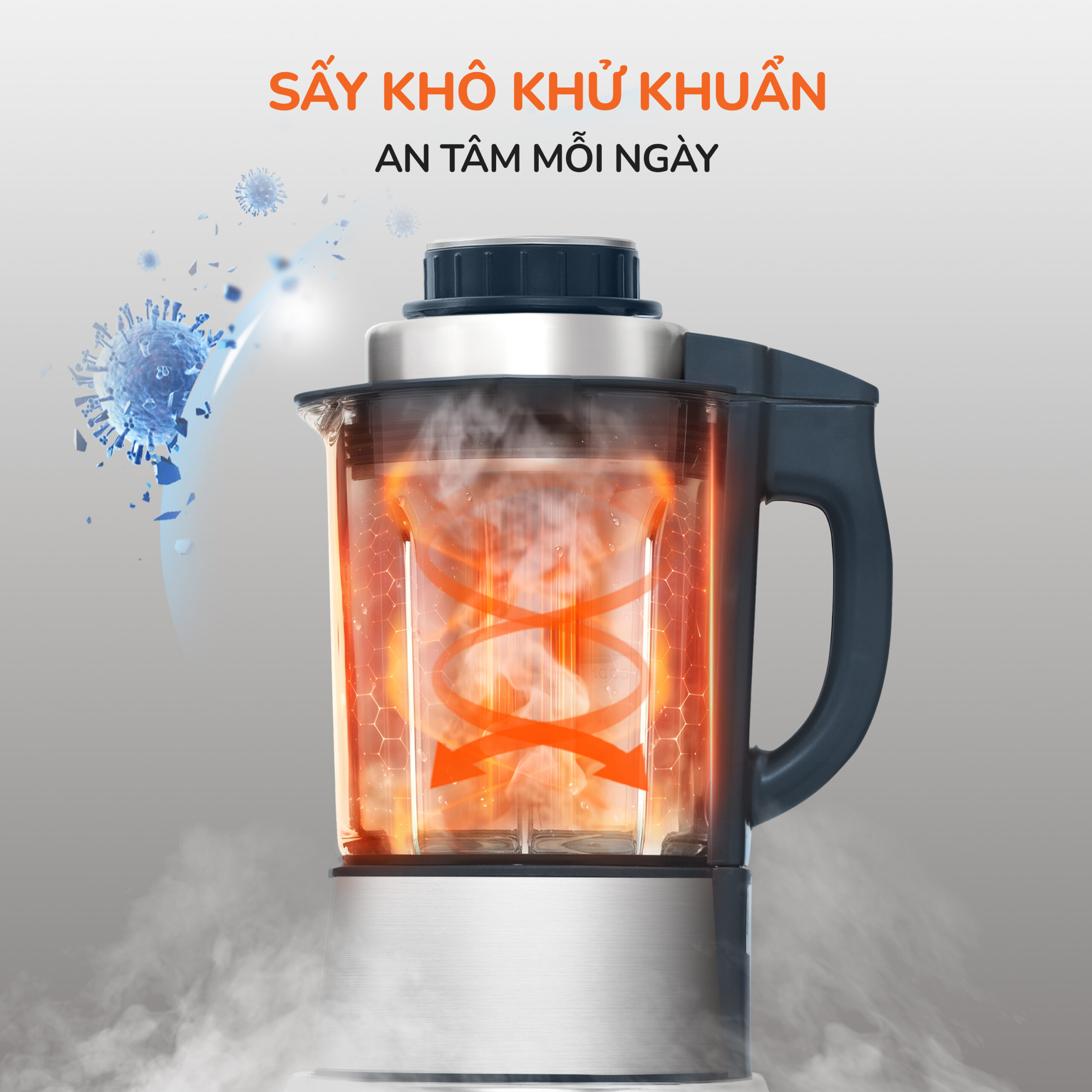 Máy làm sữa hạt UNIE V9S - PE, động cơ mạnh mẽ, dung tích 1,75L - Ảnh 12