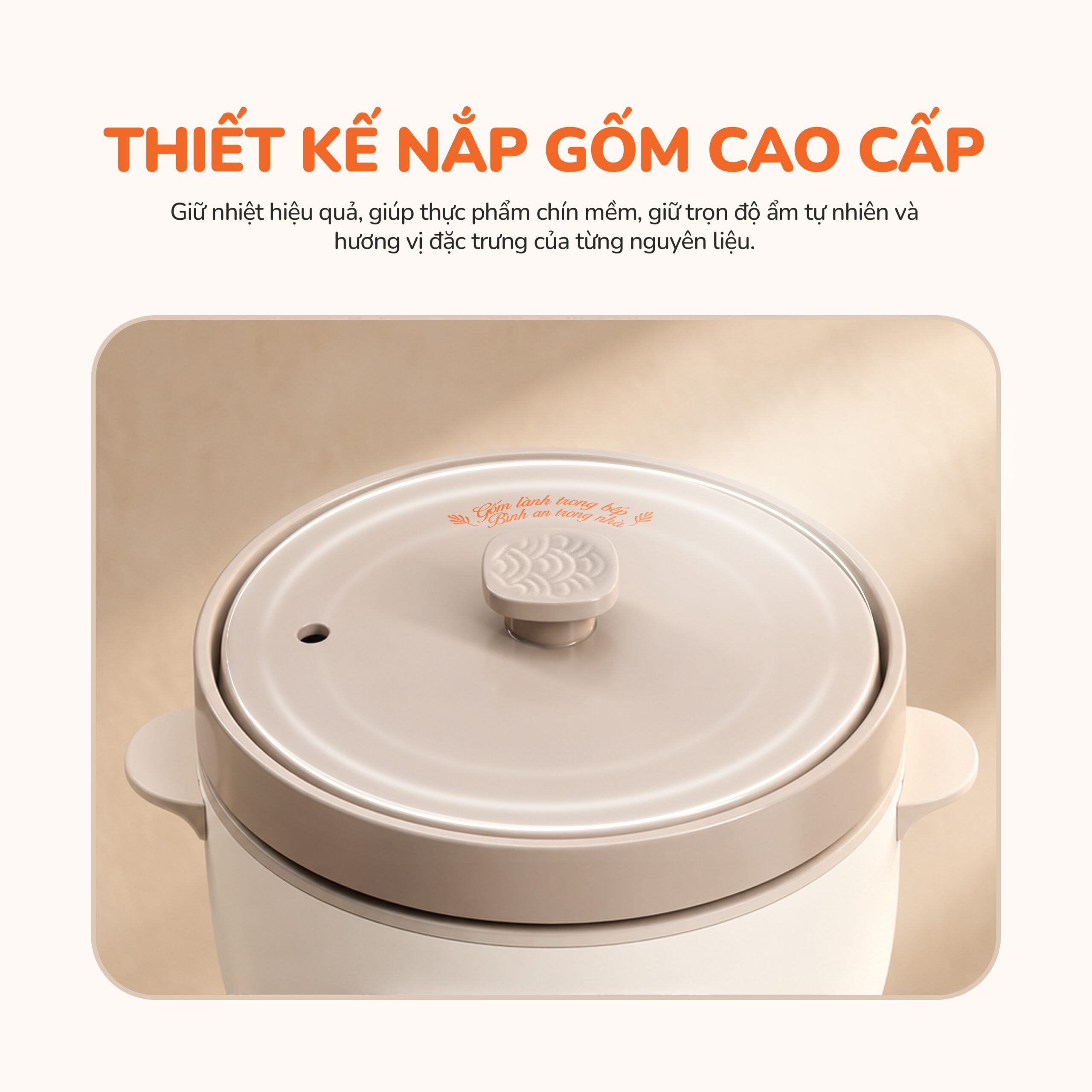 NỒI KHO HẦM DƯỠNG SINH UNIE USC825 – LÒNG GỐM CERAMIC CAO CẤP - Ảnh 9