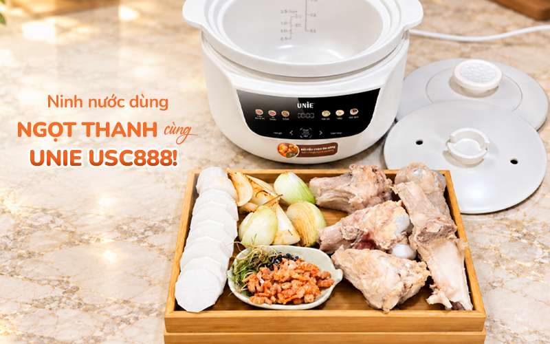 Ninh nước dùng ngọt thanh bằng UNIE USC888