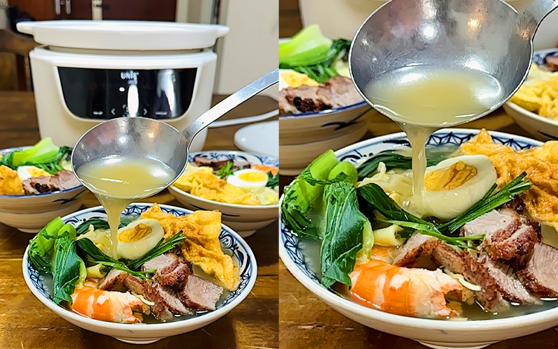 UNIE USC888 hỗ trợ quá trình chuẩn bị nước dùng và các món ăn cần ninh hầm